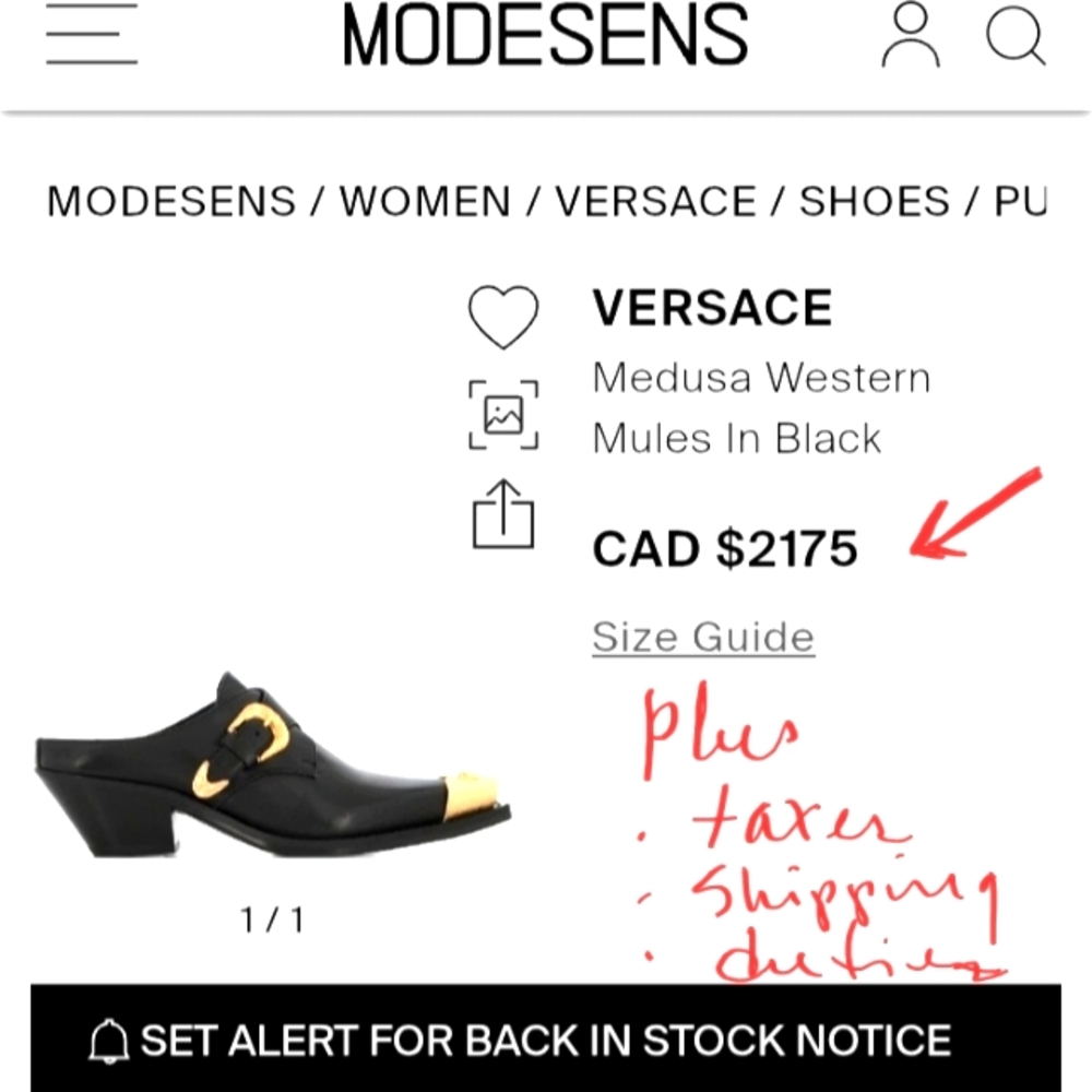 💥  HP - VERSACE MULES SHOES 💥 - Picture 10 of 11